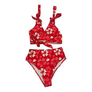HOT PINK Floral Bikini Set with padding